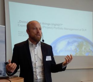 BA Day 2018: Ruediger Sueß, Senior Strategy Analyst, German Aerospace Center (Deutsches Zentrum für Luft- und Raumfahrt), shared latest thoughts on portfolio management.