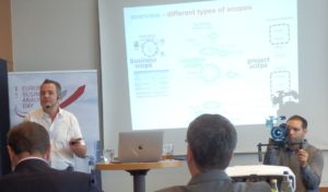BA Day 2018: Stefan Bossuwé, President of the IIBA® Brussels + Luxembourg Chapter Helene, hold a compelling speech about holistic business analysis