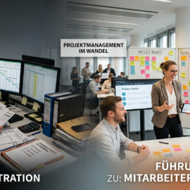 Webinar Headerbild Projektmanagement vor dem Rollenwechsel (KI-generiert via Google Gemini)
