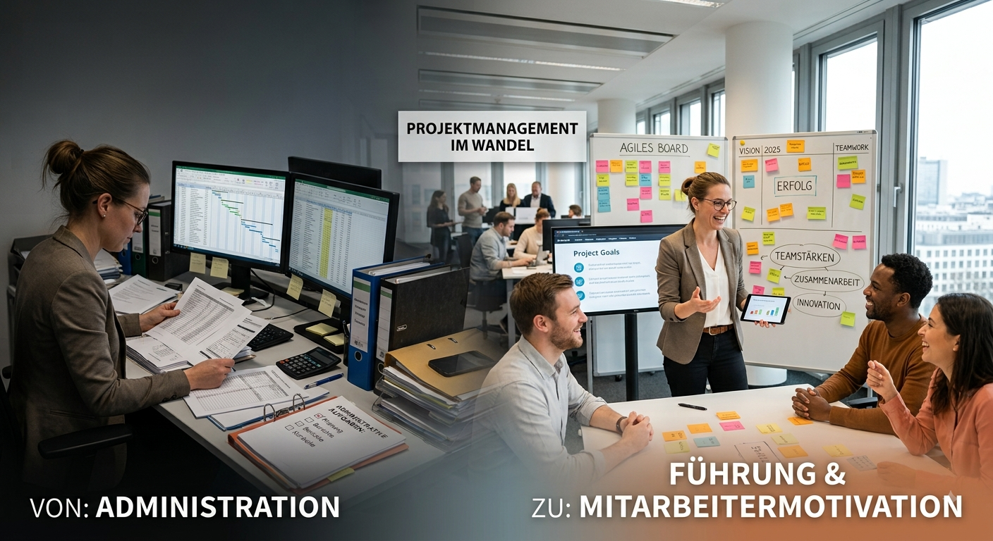 29.09.2026 – Webinar: Projektmanagement vor dem Rollenwechsel – KI übernimmt die Routine, der Mensch die Regie