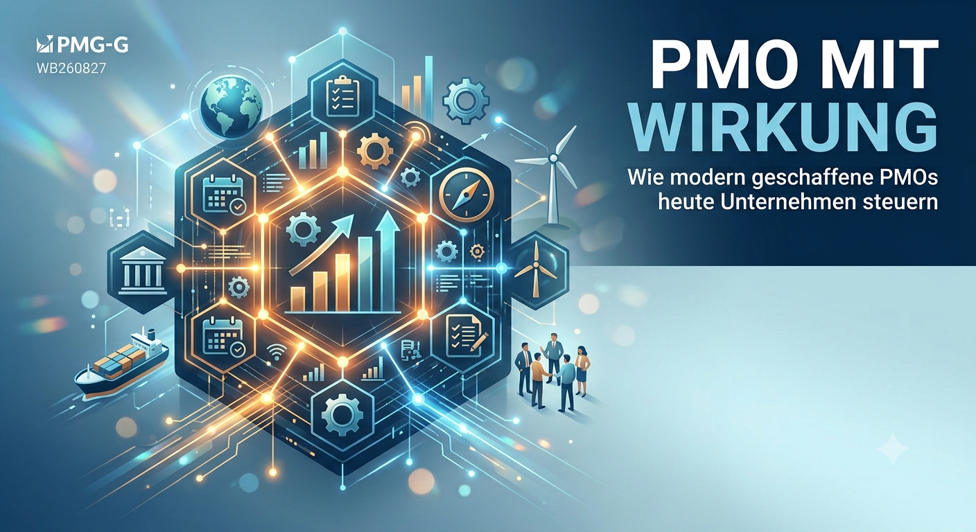 27.08.2026 – Webinar: PMO mit Wirkung: Wie modern geschaffene PMOs heute Unternehmen steuern